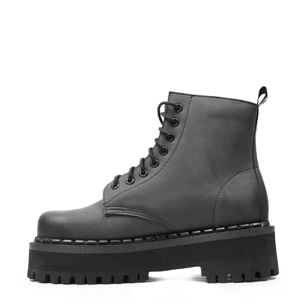 Altercore - 653 Vegan Bottes de plate-forme - Gris